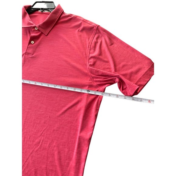 PETER MILLAR‎ FEATHERWEIGHT UPF 50+ Hot Pink Polo Men's 2XL | f2 - Picture 7 of 8